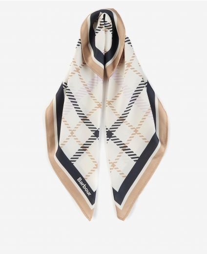 Barbour Stanton Checked Square Scarf