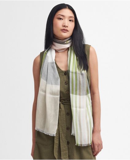 Kendra Check & Stripe Scarf