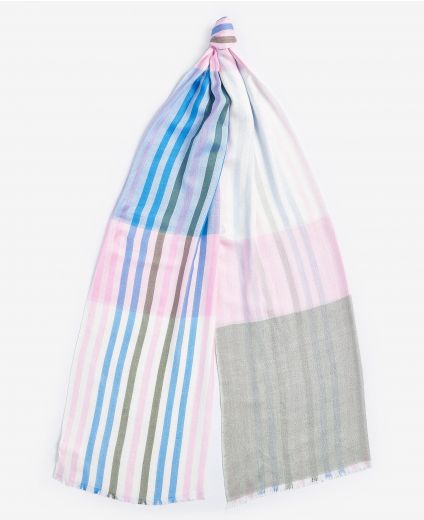 Kendra Check & Stripe Scarf