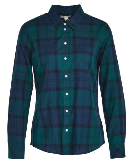 Barbour shirts hot sale womens Green