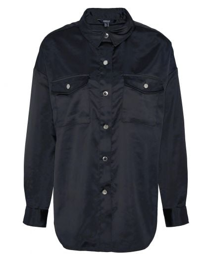 Della Satin Long-Sleeved Shirt