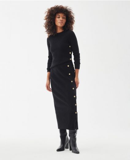 B.Intl Velocete Knitted Midi Skirt