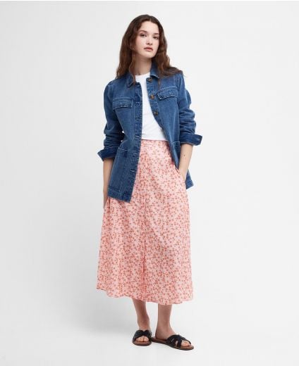 Sandgate Floral Midi Skirt