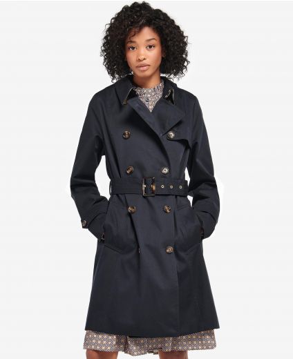 Barbour Short Greta Showerproof Trench Coat