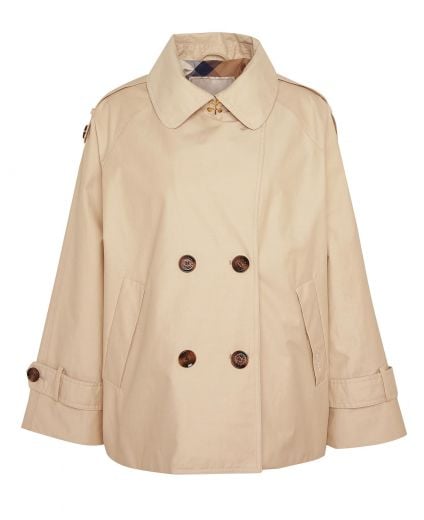 Annie Showerproof Cropped Trench Coat