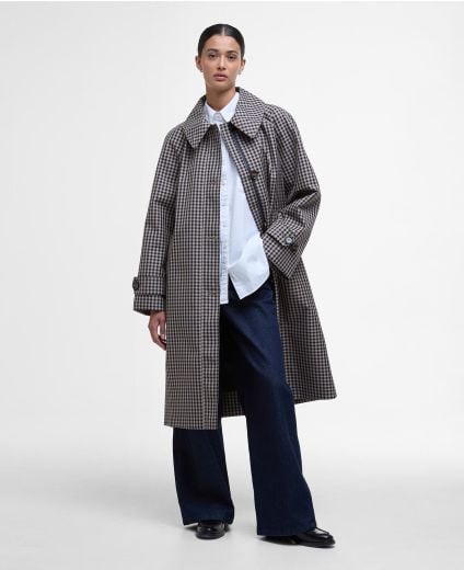 Nadine Checked Showerproof Car Coat
