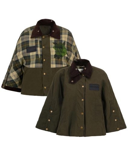 Barbour x ERDEM Reversible Clover Showerproof Trapeze Jacket