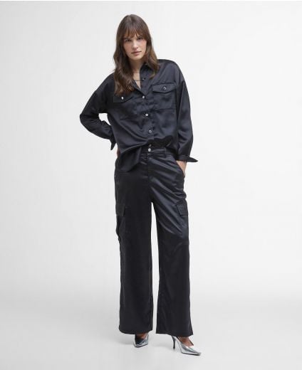 Kaylee Satin Cargo Trousers