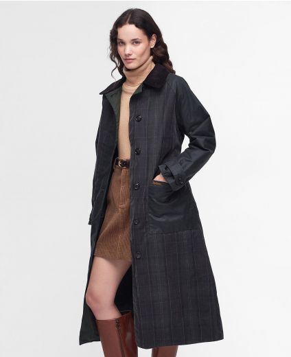 Everly Wax Trench Coat