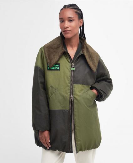 Barbour x GANNI Bomber Wax Jacket