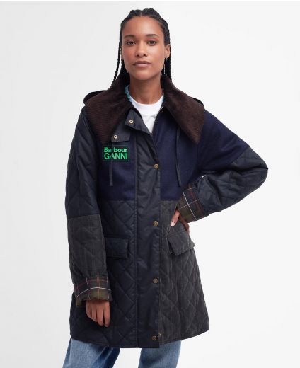 Women's Barbour Swainby Waxed Cotton Jacket | Dull Classic | Size 8