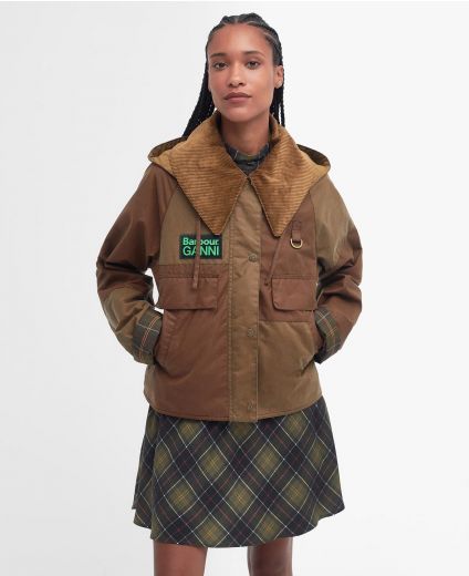 Barbour x GANNI Spey Wax Jacket