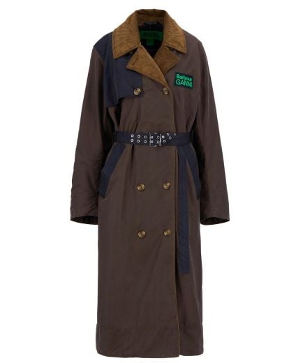 Barbour x GANNI Trenchcoat Waxed