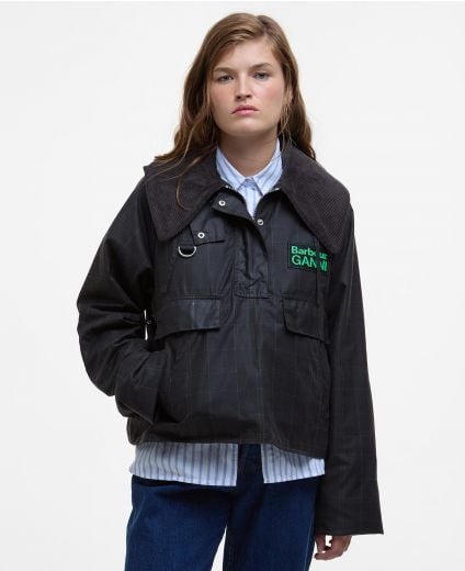 Barbour x GANNI Anorak Tartan Waxed