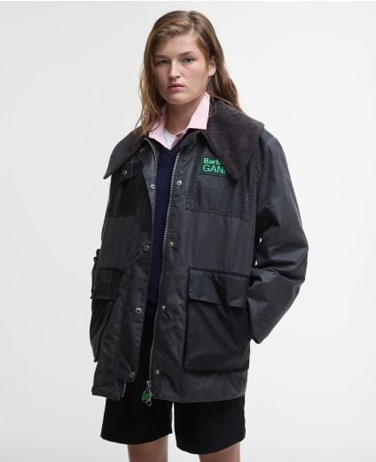 Barbour x GANNI Wachsmantel