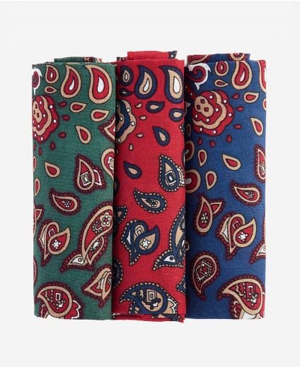 Paisley Handkerchiefs Gift Box Set