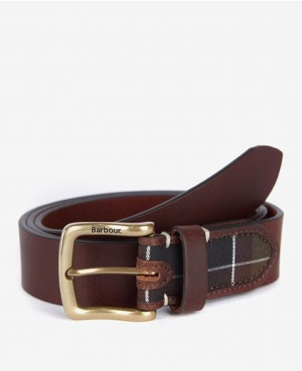 Barbour Tartan/Leather Belt