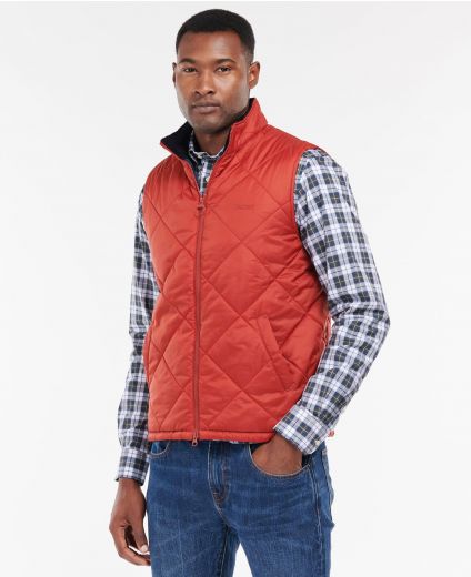 Barbour red gilet womens clearance