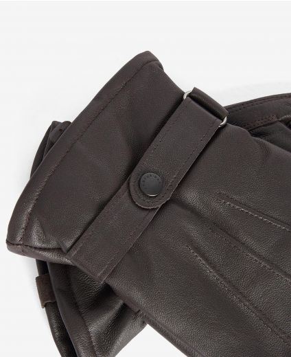Barbour Insulated Burnished Leather Gloves