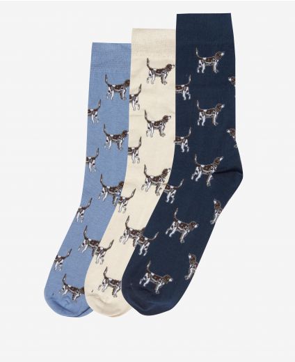 Barbour Pointer Dog Socks Gift Set