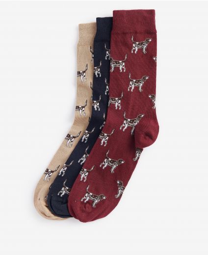 Barbour Pointer Dog Socks Gift Box