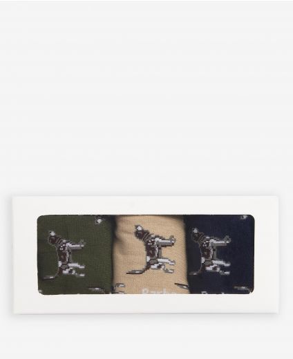 Barbour Pointer Dog Socks Gift Box