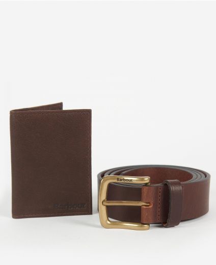 Barbour Haydon Wallet & Belt Gift Set