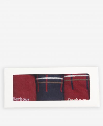 Confezione regalo con calzini in tartan Barbour