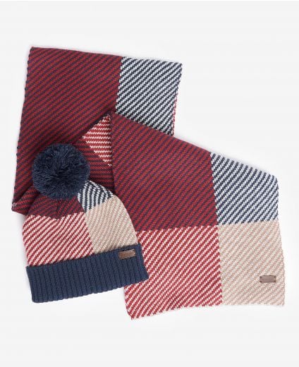 Barbour Finn Beanie & Scarf Gift Set