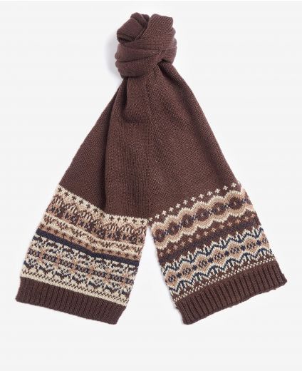 Barbour Fairisle Beanie & Scarf Gift Set