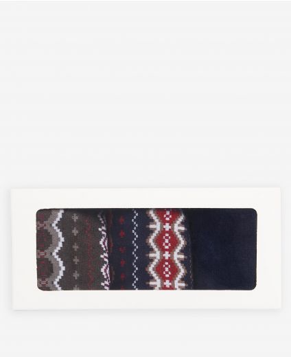 Confezione regalo con calzini Fair Isle Barbour