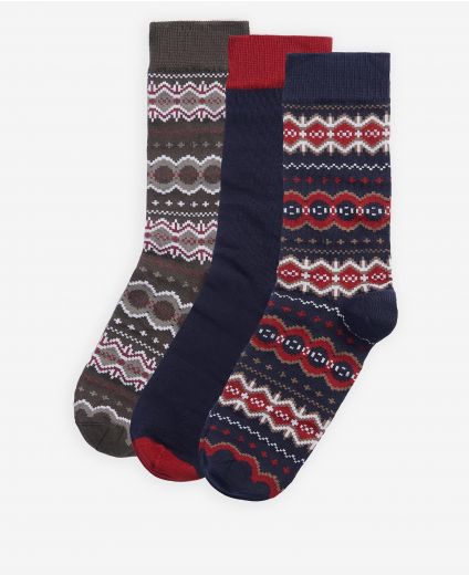 Confezione regalo con calzini Fair Isle Barbour