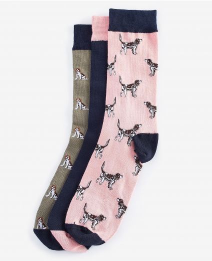 Geschenkset Dog-Print Socks