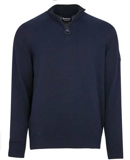 B.Intl Maglione con mezza zip in cotone