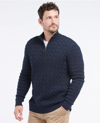 Cable Knit Half Zip Jumper