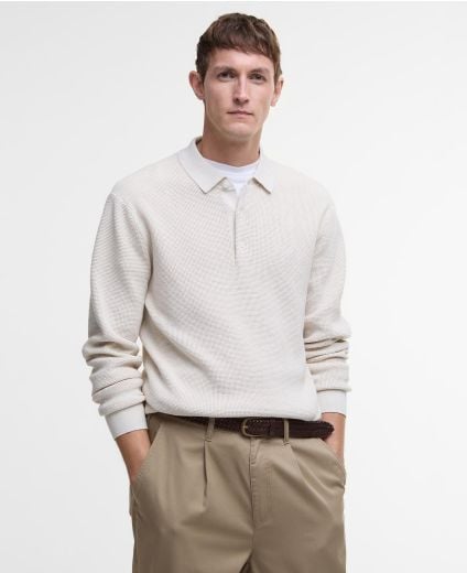 Poloshirt Holt Knitted Long-Sleeved