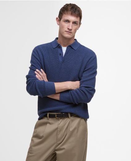 Holt Knitted Polo Shirt