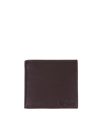 Barbour Elvington Leather Billfold Coin Wallet