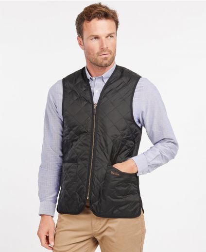 Gilet trapuntato/fodera con zip Barbour