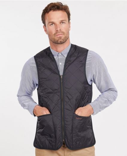 Gilet trapuntato/fodera con zip Barbour