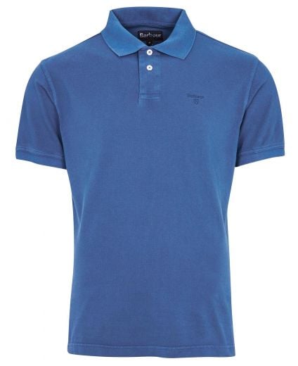 Washed-Out Sports Polo Shirt