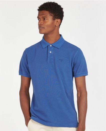 Washed-Out Sports Polo Shirt