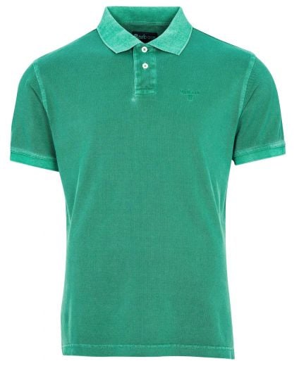 Washed-Out Sports Polo Shirt