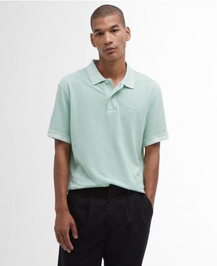 Washed-Out Sports Polo Shirt