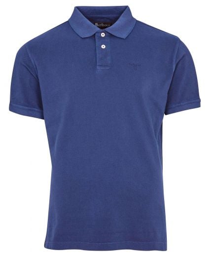 Washed-Out Sports Polo Shirt