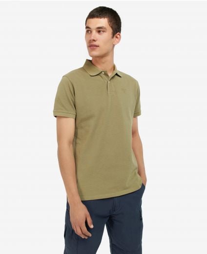 Washed-Out Sports Polo Shirt