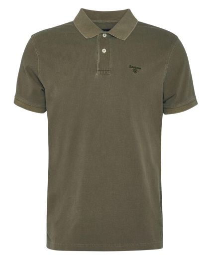 Washed-Out Sports Polo Shirt