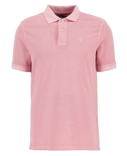 Washed-Out Sports Polo Shirt