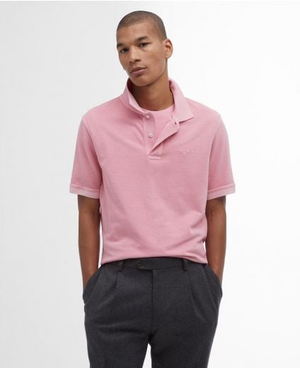Washed-Out Sports Polo Shirt