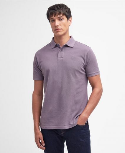 Washed-Out Sports Polo Shirt